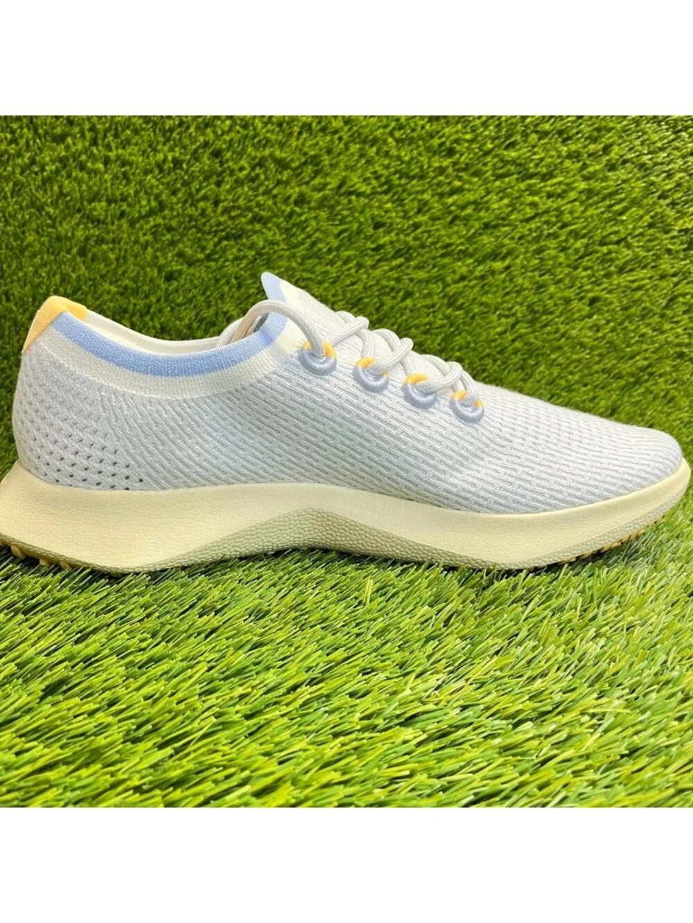 Allbirds Tree Dasher 2 Mens Size 13.5 Blue Beige Athletic Running Shoes Sneakers